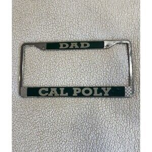 Vintage "DAD" Cal Poly San Luis Obispo License Plate Metal Frame One Mark